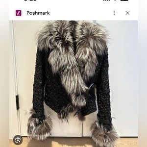 ISO this coat- brown or silver fur, lamb skin leather. “Bubble” coat.